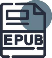 epub kreativ Symbol Design vektor