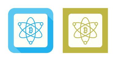 bitcoin vetenskap vektor ikon