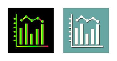 histogram vektor ikon