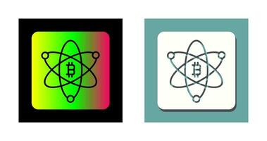 Bitcoin-Wissenschaftsvektorsymbol vektor