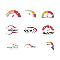 Geschwindigkeit Auto Logo Vorlage Vektor Illustration Icon Design