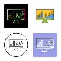 Vektorsymbol für Online-Statistiken vektor