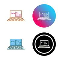 unik uppkopplad statistik vektor ikon