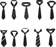 Krawatte Vektor Silhouette Illustration 2