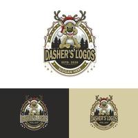 Dasher-Logo-Vorlage. Logo des Beleuchtungsunternehmens vektor