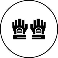 fingerlos Handschuhe Vektor Symbol