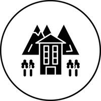 Ski Resort Vektor Symbol