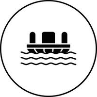 Fluss Stromschnellen Vektor Symbol