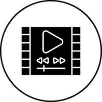 Video-Player-Vektorsymbol vektor