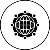 globales Netzwerk-Vektorsymbol vektor