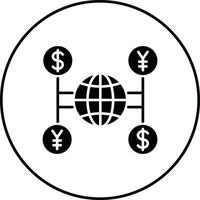 Welt finanziell Vektor Symbol