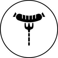 Wurst-Vektor-Symbol vektor