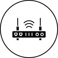 WLAN-Router-Vektorsymbol vektor