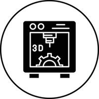 3D-Drucker-Vektorsymbol vektor