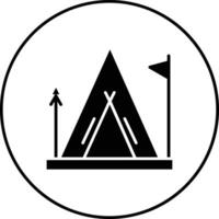 afrikansk tält vektor ikon
