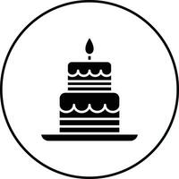 zwei geschichtet Kuchen Vektor Symbol