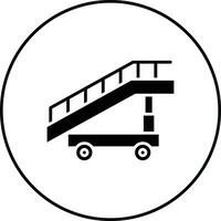Flugzeug Treppe Vektor Symbol