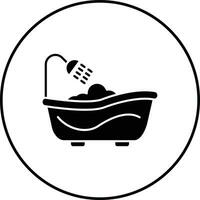 Badewanne-Vektor-Symbol vektor