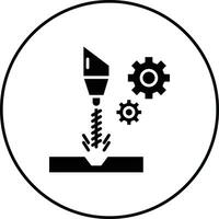 CNC-Maschinenvektorsymbol vektor