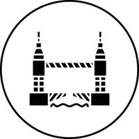 Turm Brücke Vektor Symbol