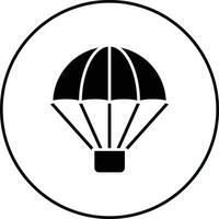 armén fallskärm vektor ikon