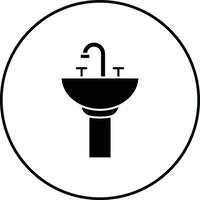 Waschbecken-Vektor-Symbol vektor