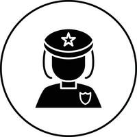 Dame Polizei Vektor Symbol