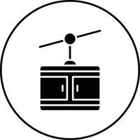 Seilbahn-Vektor-Symbol vektor