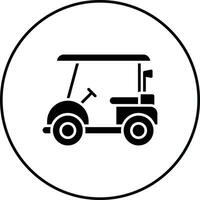 Golfwagen-Vektor-Symbol vektor