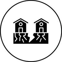 Land sinken Vektor Symbol