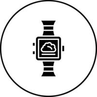 Wetter Smartwatch Vektor Symbol