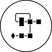 Flussdiagramm-Vektorsymbol vektor