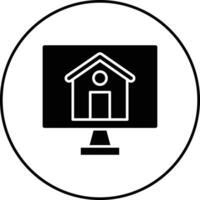 Kaufen Haus online Vektor Symbol