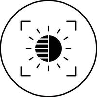 Kamera Helligkeit Vektor Symbol