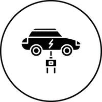 Vektorsymbol für Elektroautos vektor