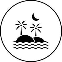 Insel Landschaft Vektor Symbol