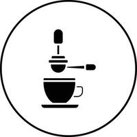 kaffe filtrera vektor ikon