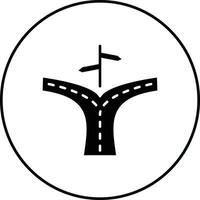Straße Teilt Vektor Symbol