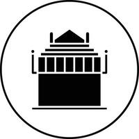 halicarnassus mausoleum vektor ikon