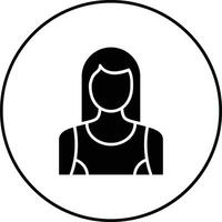 Frau Fitness Vektor Symbol