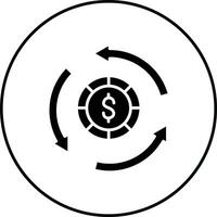 Geld Umwandlung Vektor Symbol