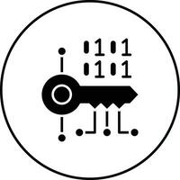 nyckel kryptering vektor ikon