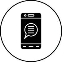 mobiles Chat-Vektorsymbol vektor