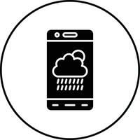 Handy, Mobiltelefon Wetter Vektor Symbol