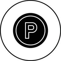 Parkplatz-Vektor-Symbol vektor