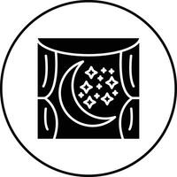 Mond Anzeigen Zeremonie Vektor Symbol