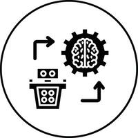 Vektorsymbol für maschinelles Lernen vektor