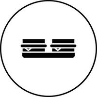 Sandwich Tablett Vektor Symbol