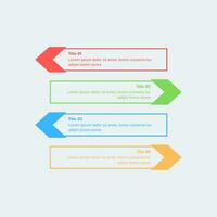 minimal Infografik Design Vorlage zum Geschäft und Bildung mit Optionen und Schritte vektor