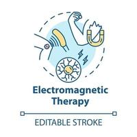 Symbol für das Konzept der elektromagnetischen Therapie vektor